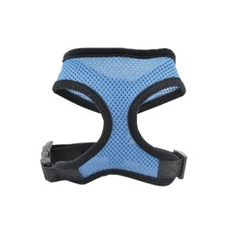 Air Mesh Dog Harness - All Weather Mesh Vest Harness for Small and Medium Dogs - Pet Dog Cat Puppy Soft Leash Vest Mesh Breathe Adjustable Harness Braces Clothes (Blue) (S)