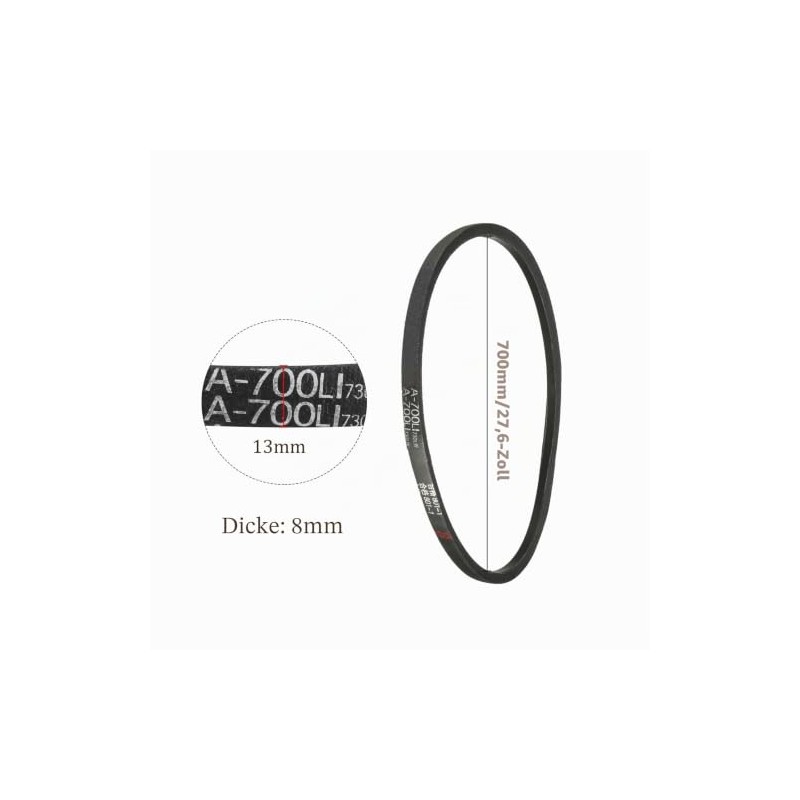A-700Li Drive V-Belt - [13 mm Width x 8 mm