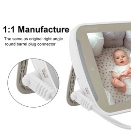 LEFXMOPHY 5V for Infant Optics DXR-8 Pro Charger / DXR8 Pro 5" DXR 8 3.2" Screen Parent Handheld Monitor Unit Power Cord (2019 Version or Later) Round-Pin Adapter with 10ft Cable