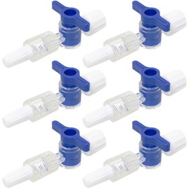 MEETOOT 6pcs Disposable Medical Valve 2-Way Stopcocks with Luer Connections Male Lock for School Projects, Hobbies DIY Experimental Research Projects