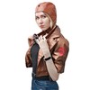 FURPHI Steampunk Aviator Hat with Ear Flaps PU Leather Pilot