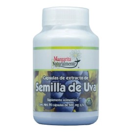 Semilla Uva Organica Caps Margarita Naturalmente Sabor Natural
