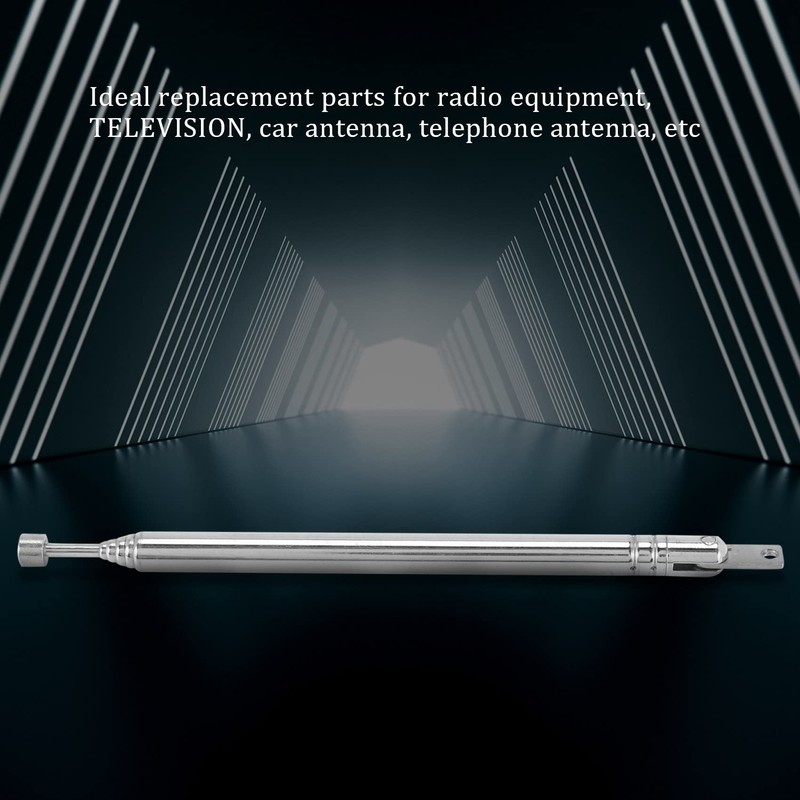 Aswalling Replacement 39cm 6 Sections Telescopic Antenna Aerial for Radio