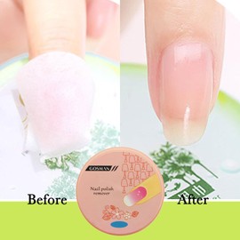 80PCS Nail Polish Remover Pads in Box, Easy to Carry Removal Lint Free Nail Polish Wipes for Natural Air-dried Water/Oil Based Nail Polish Wipe Pads