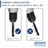 29mm HSS Blacksmith Drill Bit - Reduced Shank Drill for