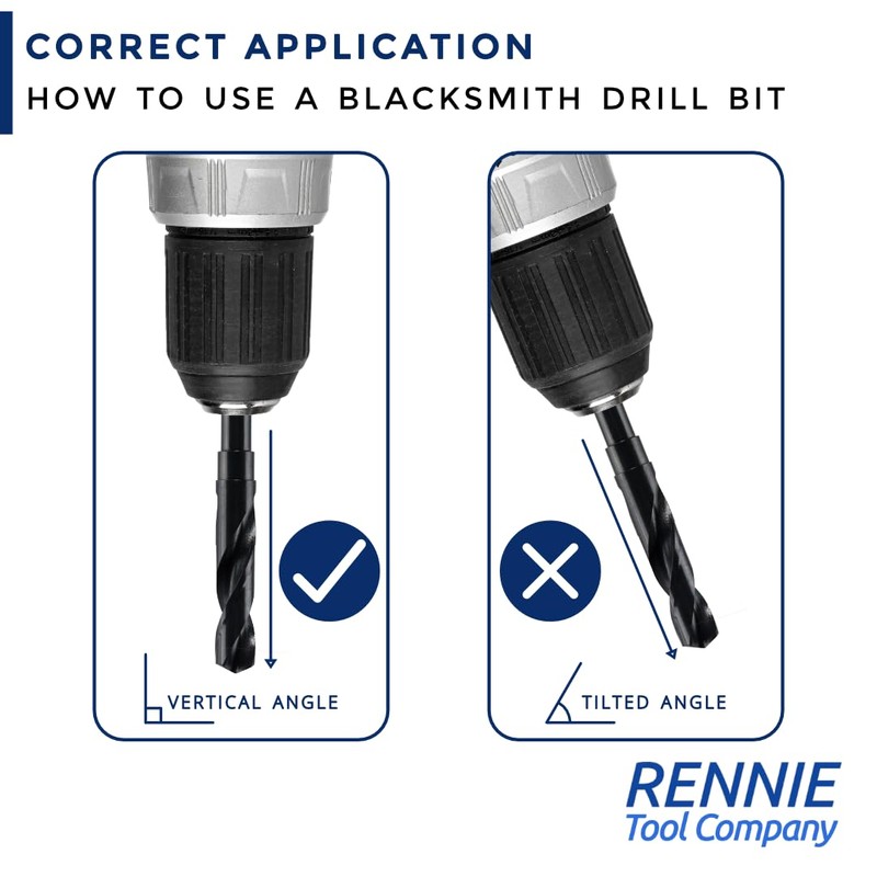 29mm HSS Blacksmith Drill Bit - Reduced Shank Drill for