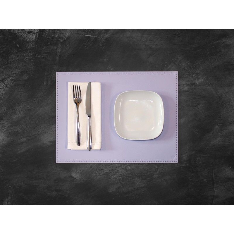 Freeform Duo Place Mat Set Lilac / Grey 40 x