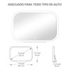 Emagie Espejo De Maquillaje Para Auto Con 3 Modos De