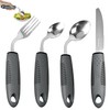 Weighted Adaptive Utensils, 4 Pcs Adaptive Utensils for Hand Tremors