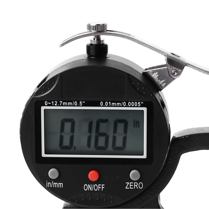 Thickness Meter Digital Display 0.0005 Inch Resolution High Accuracy Multifunctional