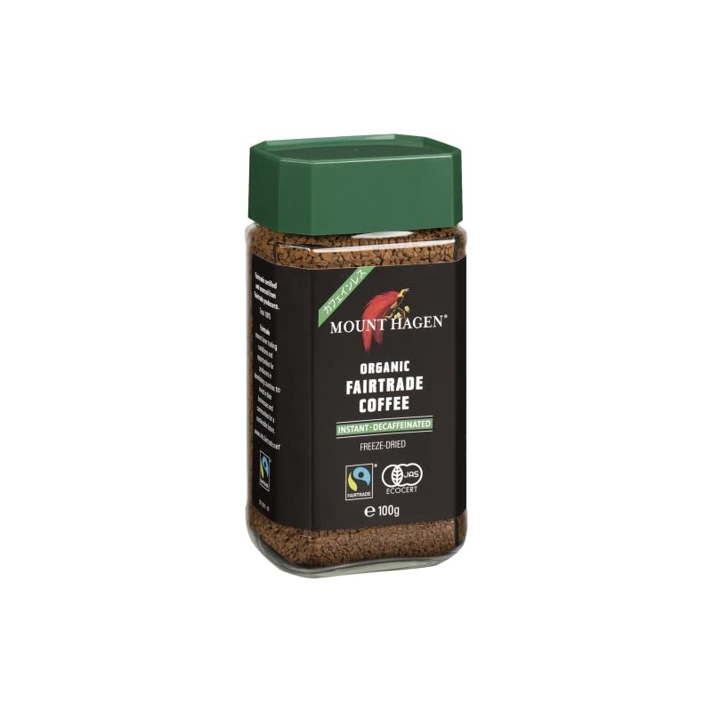 Mount Hagen Organic Fair Trade Caffeine-Free Instant Coffee - Naturally