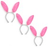 Set of 3 Easter Fabric Bunny Ear Headbands, Each 11.7