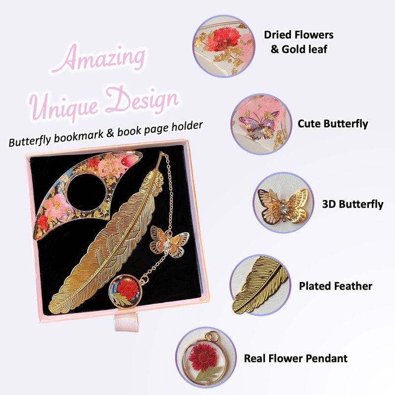 Fox Forest Metal Feather Bookmark