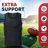 GRDFLX 남성 패딩 압축 셔츠 축구 갈비뼈 보호 가슴 4패드