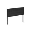 Furinno Roanne Tufted Headboard, Full, Black