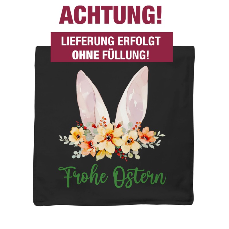 Cushion Cover – Easter Cushion – Happy Easter Rabbit Ears
