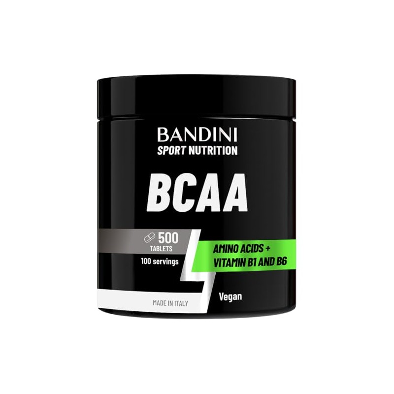 Bandini® BCAA 500 Tablets, 3000mg per Serving BCAAs, not Capsules