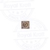 Royal Kraft Indian Print Stamp Brass Square Shapes Wooden Clay