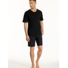 Uncover by Schiesser Men's Short Pyjamas, black