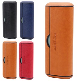 smokeshirt Premium Protective Case Compatible with IQOS Iluma Prime Accessories for Charger and Holder Elegant Case with Leather Touch Cognac