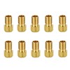 10 PCS Valve Core Pump Adapter Solid Brass Presta Valve