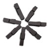 jojofuny 100 Pack 35mm Dark Brown Wooden Clips Food Sealing