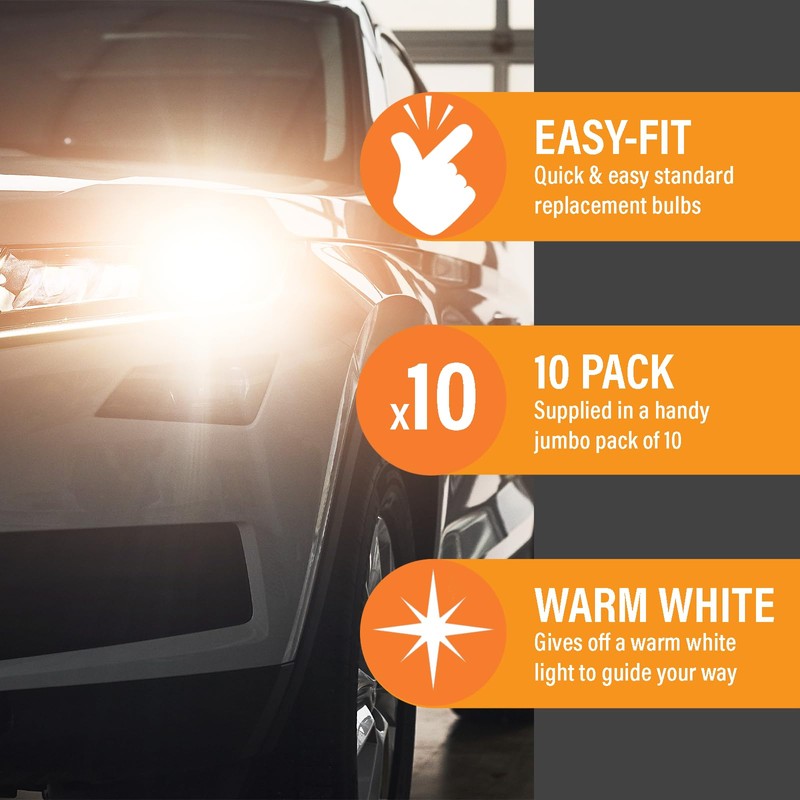 Xtremeauto H7 Headlight Bulb 55w 10 Pack Headlight Bulbs -