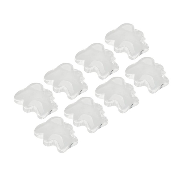 50pcs Glass Nail Art Color Board Tips with Little Bear,