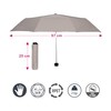VOGUE Exclusive Folding Umbrella with Large Coverage. Made from 100%