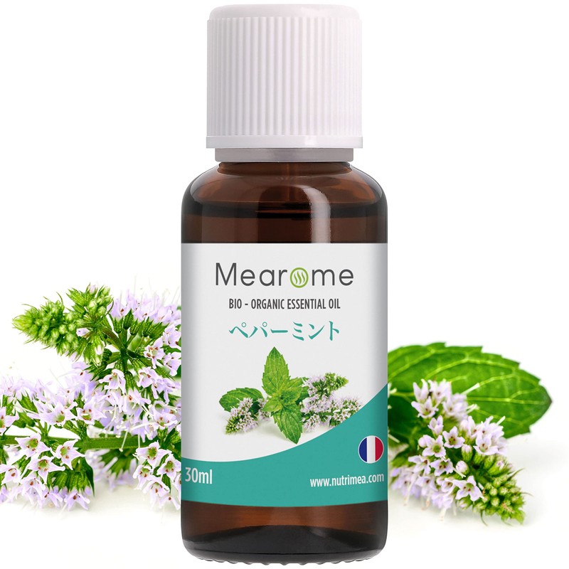 Mearome Organic Peppermint Essential Oils, Made in France, 100% Natural