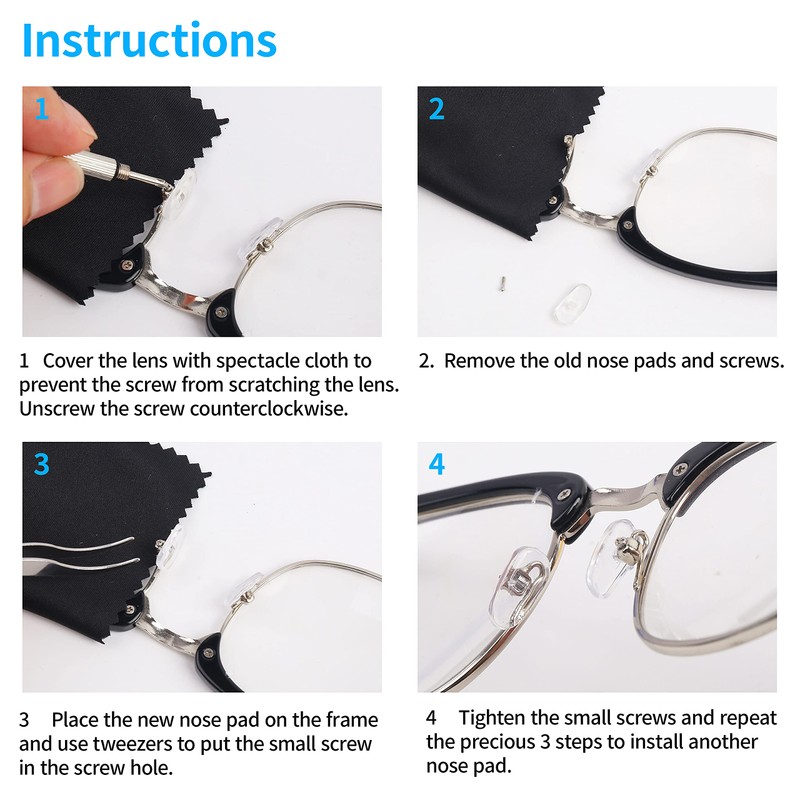 Upgrade Version Magnetic Eye Glass Repairing Kit, Eyeglass Repair Tool