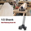 Slab Flattening Router Bit 1/2 Shank, 4-Flute 2" Cutting Dia,