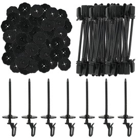 Solar Panel Guard Clips, 35 mm Nylon Solar Panel Wire Fence Fasteners Fence Panel Clips Animal Guard Fastener Clips for Solar Panel Bird Wire Pigeon Fence, 100 Packs