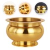 HOMSFOU Buddhist Incense Burner, Copper Treasure Basin Fengshui Incense Cone
