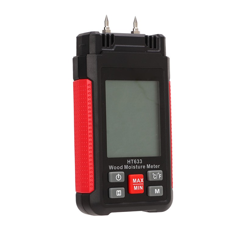 Wood Moisture Meter Multifunctional Digital Moisture Detection Tester for Firewood