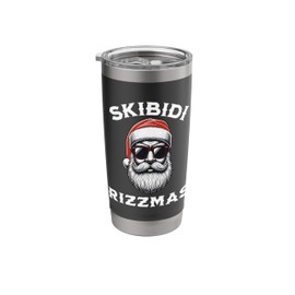 Skibidi Rizzmas Christmas Rizz Teen Boys Kids Men Santa Stainless Steel Insulated Tumbler
