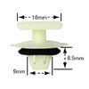 10 Pcs Push Rivet Side Skirt Clips Toyota Alphard Vellfire
