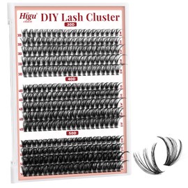 Individual Eyelashes, Individual 320 Pieces Eyelashes, 30D + 40D DIY Cluster Eyelashes, D Curl Mix