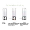 SPYMINNPOO Hydrogen Water Bottl, Hydrogen Water Bottle Generator Glass Portable