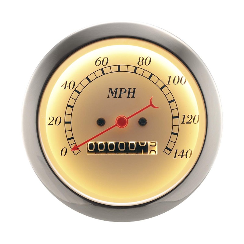 Velocímetro mecánico clásico de 85 mm con medidor de Motor,