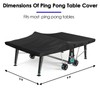 Saking Ping Pong Table Cover, 600D Heavy Duty Waterproof Table