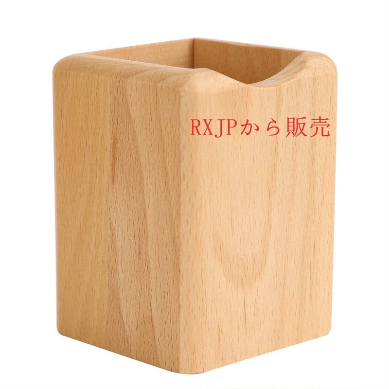 Pen Stand, Wooden, Square, Multifunctional, Pen Stand, Stylish, Brush-raised, Wood,