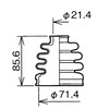 Spease BAC-KE10R Drive Shaft Boots Height 3.3 inches (85.6 mm),