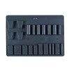 Platt, C PALLET, Storage Case Set, 17-1/4X12-1/4X1/2, Black