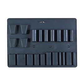 Platt, C PALLET, Storage Case Set, 17-1/4X12-1/4X1/2, Black
