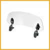 Partuto 28.5cm Motorcycle Windshield Motorcycle Wind Deflector Clear Lens Adjustable
