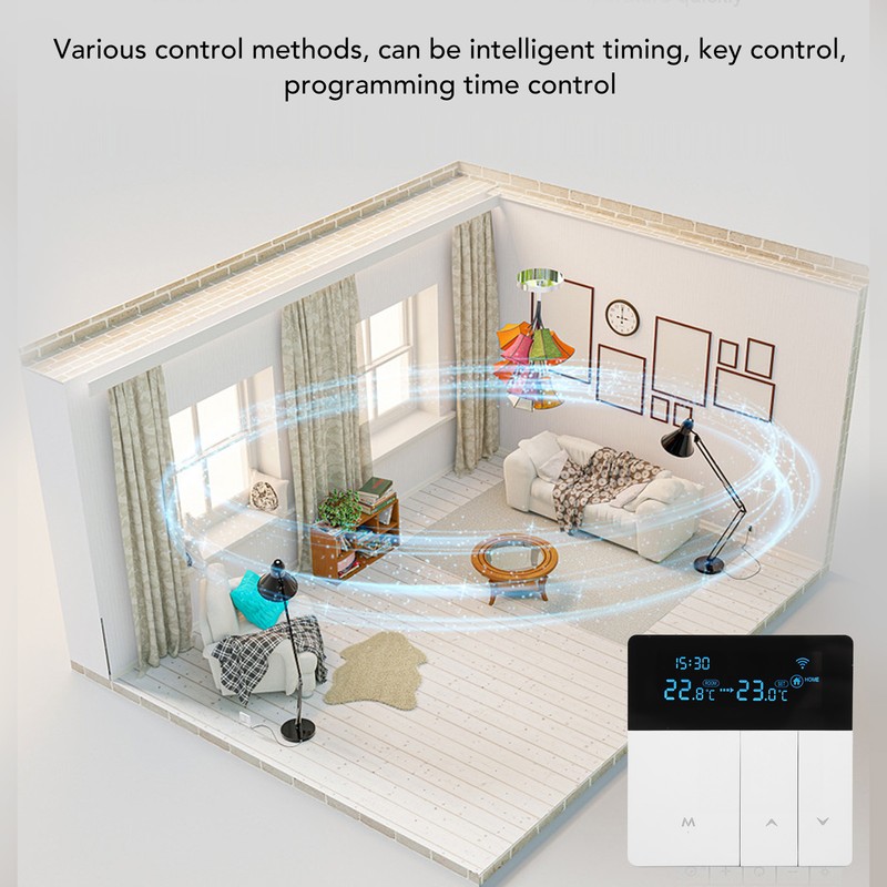 Intelligent Digital Thermostat LCD Display APP Control NTC Programmable Thermostat
