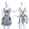 Party City Women's Heart Ruffle Apron, Cosplay, Gingham Plaid, Pink