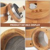 Healifty Moxibustion Box Bamboo Moxa Burner Holder 3- Gear Adjustable