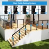 RailinGo 50Pack 1/8" Black Invisible Cable Railing Kit, T316 Stainless